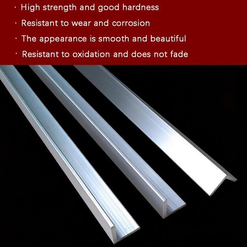 4 PCS 36" Length Aluminum Angle Stock,3/4" x 3/4" x 1/16" Angle Aluminum 6063,Angle Iron Stock for Railings,Window Frames,Roofs,Corner Guards (90 Degree Angled Aluminum Extrusion) in Kuwait