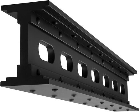 ForgeCraft Industrial Faux Steel Cellular "I" Beam, 7 1/4"W x 11 1/2"H x 96"L, Factory Painted Black in Kuwait