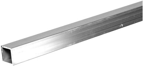 6063 Aluminum Square Tube, 1-1/4" Outside Square x 6 Ft Long, 0.125" Wall Thickness - Mill Finish Structural Square Tubing in Kuwait