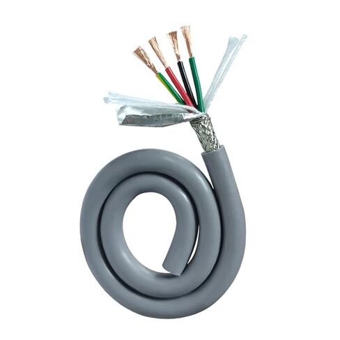 10 20 30 50M TRVVP Heat-Resistant Wire 4Core Double Shielded Cable 24 22 18 17 2 3 4 5 6 7 8Core Oil Resistant(10Meters,24 0.2MM2_3CORES) in Kuwait