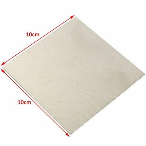 Pure Nickel (Ni) Anode Plate 100x100mm x 1mm for Electroplating, Corrosion & Heat Resistant, Silver Finish in Kuwait