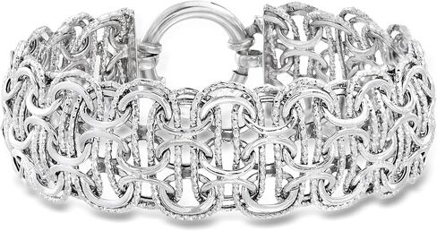 Ross-Simons Sterling Silver Multi-Circle Link Bracelet in Kuwait