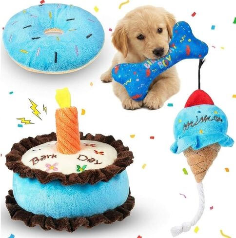 4 PCS DOG DIRDIAN TOYS مجموعة أفخم هدية عيد ميلاد DESEACY COD محشو بالألعاب المضغ للحيوانات الأليفة الصغيرة المتوسطة الكبيرة in Kuwait