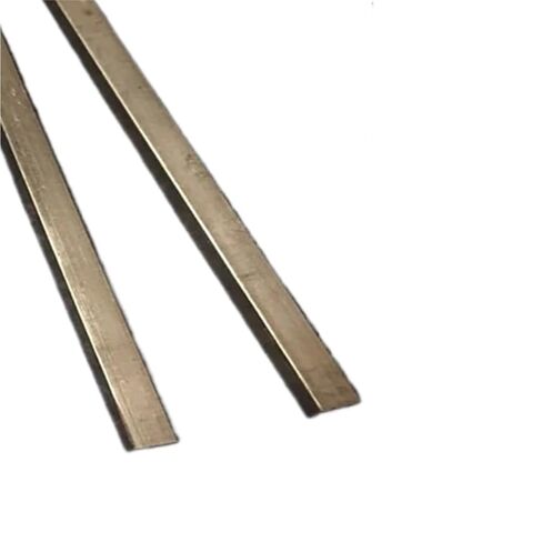 Brass Square Stick Thin Rod Solid Bar 1/10mm Length 500mm, 2/4pc(9x9mm 2Pcs) in Saudi Arabia
