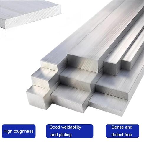 Aluminum bar Thickness 3-8mm Width 10-30mm Length 250mm Aluminium Flat Bar Plate, 1pcs(6x15x250mm) in Kuwait