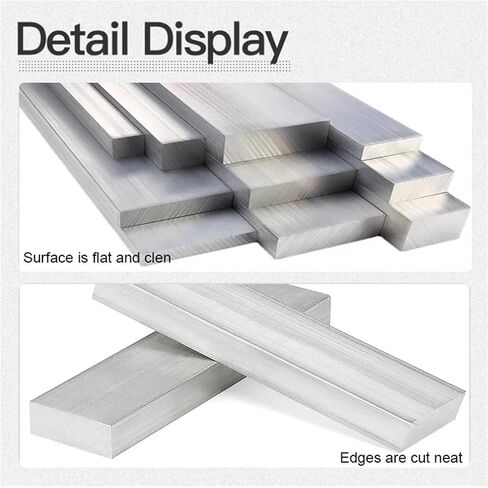 Aluminum bar Thickness 3-8mm Width 10-30mm Length 250mm Aluminium Flat Bar Plate, 1pcs(6x15x250mm) in Kuwait