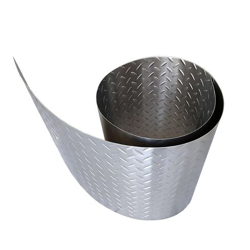 Stainless Steel Tread Plate, Diamond Plate Sheet Metal, Heavy-Duty Commercial-Grade Mill Finish Diamondplate Stainless Steel Sheet, 24in. X 96in., 0.02" 0.5mm Thick in Kuwait
