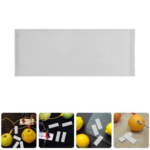 Yardwe 12 Pcs Pure Zinc Anode Plates for Galvanizing and Electroplating Experiments, Silver Conductive Sheets with Uniform Coating for Research Institutions and Craft Projects in Kuwait