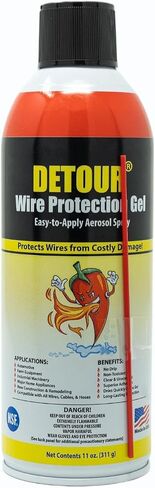 Detour Wire Protection Gel Aerosol Spray 11oz, Professional Grade Rodent Repellent for Engine Wires, Pool Wiring & Outdoor Equipment, Clear Long-Lasting Protective Barrier, Toxin-Free | Professional-grade barrier for engine wires, pool wiring & outdoor eq in Kuwait