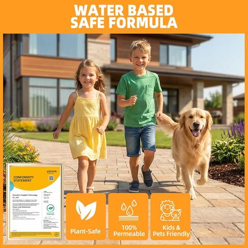 Rock Glue for Landscaping with Electric Sprayer, 1 Gallon Ready-to-Spray Mulch & Gravel Binder, Non-Toxic & Pet-Safe Mulch Bond for Landscaping, Clear-Drying Permeable for Pea Gravel, Pebble in Kuwait