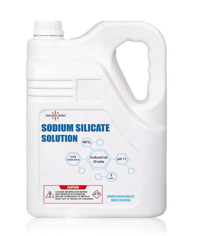 Sodium Silicate Solution (Water Glass) - 1 GAL Pail, Industrial Grade, High Purity, Multi-Purpose Adhesive & Sealant in Kuwait
