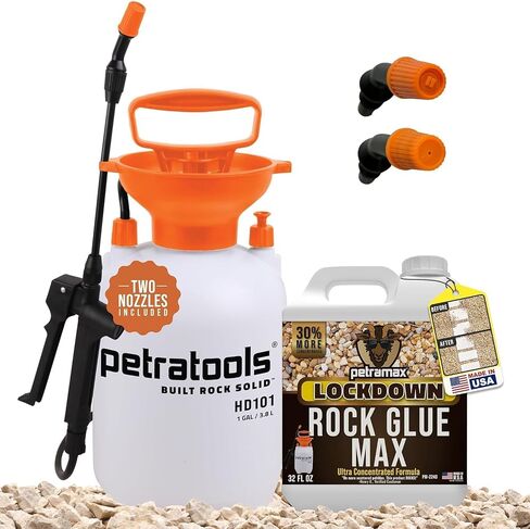 حزمة PetraTools للمناظر الطبيعية: بخاخ مضخة Rock Glue بحد أقصى 32 أونصة و1 جالون لتطبيق آمن وسهل in Kuwait