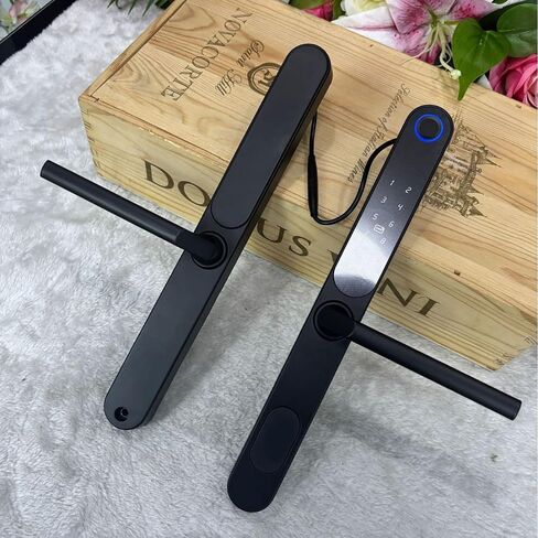 HIFAM Fingerprint Door Lock, TUYA APP Control Smart Lock Electronic Door Lock Biometric Door Handle Lock in Kuwait