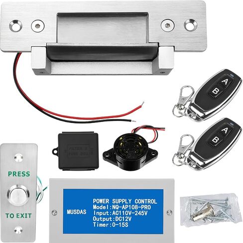 2026 Upgraded Electric Door Strike Lock ANSI Standard Fail-Secure/Fail-Safe Door Strike Lock for Access Control System,Cylindrical/Mechanical Locksets Strike Lock (Input Voltage 12VDC) in Kuwait