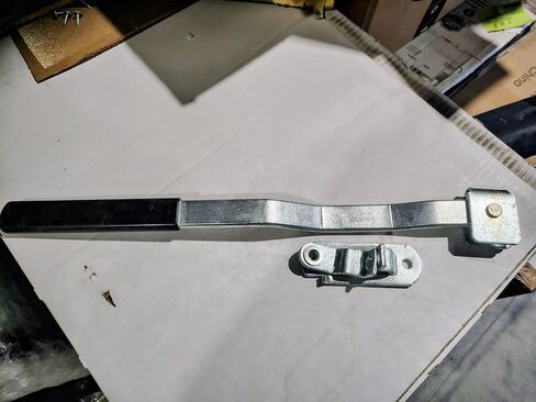 Heavy Duty Longer Container Door Handle, Extended Leverage Tool for Shipping Container Doors, Universal Fit, Steel Construction with Black Grip, Rust Resistant in Kuwait