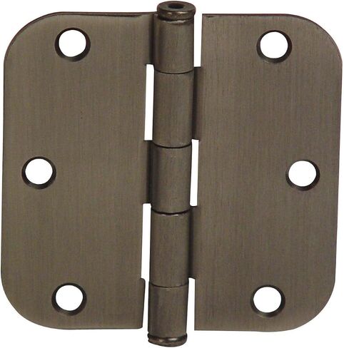 Emtek 91033 3.5" x 3.5" Plain Bearing 5/8" Radius Corners Mortise Hinge - Pair, Oil Rubbed Bronze in Kuwait