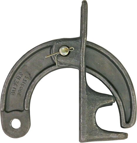 Buyers Products BTL020B2 2.5 in Drop Forged Lower Dump Hinge Assembly for 1 in Dia Post, 1/2 in Dia Pin Hole, Heavy-Duty Tailgate Latch with C1045 Steel and Weld-Friendly C1020 Base in Kuwait