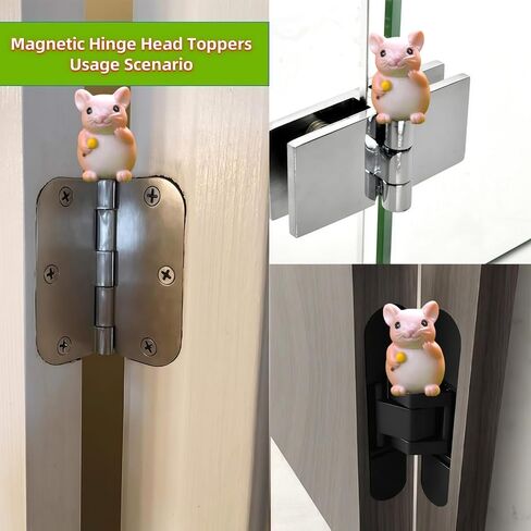 Cute Mini Mouse Hinge Heads Decorative Topper Set 4PCS, Home Decoration,Magnetic Hinge Head Toppers Door Hinge in Kuwait