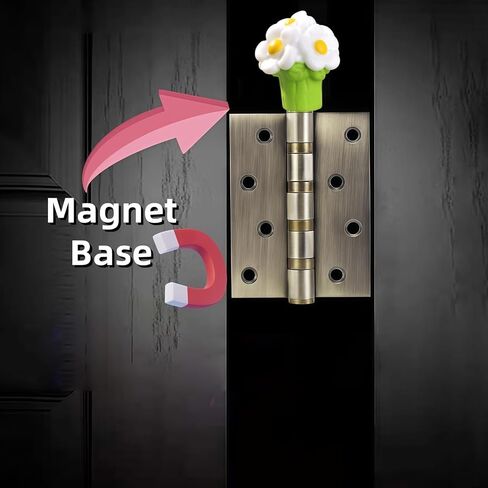 Cute Mini Flowers Hinge Heads Decorative Topper Set 6PCS, Home Decoration,Magnetic Hinge Head Toppers Door Hinge in Kuwait