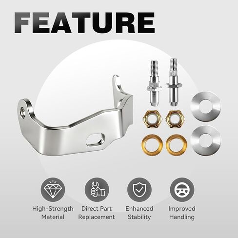 38456 Door Hinge Pin and Bushing Kit Compatible with Chevy Silverado GMC Sierra Yukon Cadillac, Front Left Driver Side, # 6038456 89025539 in Kuwait
