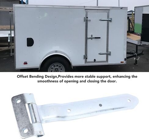 Trailer Door Strap Hinge 12 Inch Metal Trailer Door Offset Bent Hinge for Side Door Enclosed Cargo Utility in Kuwait