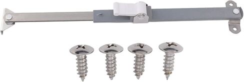Tnfeeon Casement Window Hinges, Aluminum Alloy Stainless Steel Window Stopper, Easy Install Stay with Pre Drilled Holes, Wind Support for Home Office Library (03 Style) in Kuwait