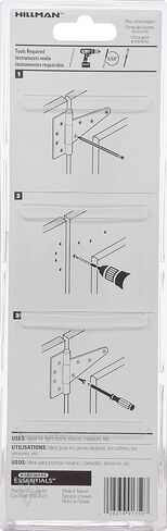 Hillman Hardware Essentials Light T-Hinge Zinc 6 Inch" 2 Pack 851943 in Kuwait