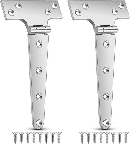 Moxweyeni 2 Pcs 8 x 4 Inches 316 Stainless Steel T Hinges Marine Grade Heavy Duty Boat Hatch Hinge with Screws for Hatch, Yacht, Gate, Door, Fence, Barn, Cabinets, Windows in Kuwait