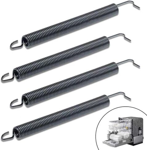 2Pcs WPW10337934 Dishwasher Door Spring and 2Pcs 8268990 Door Hinge Bushing Kit – Compatible with Whirlpool, Kenmore, Maytag, Amana Dishwashers – Replaces AP6019831, W10337934, 2310989, 8268989 in Kuwait