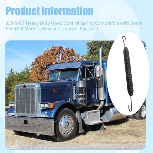 13-04638 زنبرك مفصل غطاء المحرك لـ Peterbilt 357 377 378 | لـ 1987-2006 بيتربيلت 357 377 378، يناسب 2003-2006 بيتربيلت 379، يناسب 938-5407 S20934 غطاء محرك السيارة الربيع in Kuwait