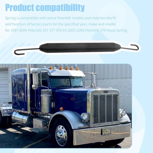 13-04638 زنبرك مفصل غطاء المحرك لـ Peterbilt 357 377 378 | لـ 1987-2006 بيتربيلت 357 377 378، يناسب 2003-2006 بيتربيلت 379، يناسب 938-5407 S20934 غطاء محرك السيارة الربيع in Kuwait