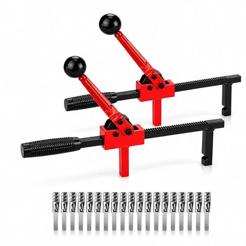 YouTeMei 2 Pcs Fence Stretcher Tool, Ratcheting Wire Fence Tightener, Heavy Duty Fence Tensioner Tool with Ratchet Range, Non-Slip Hook, for Farm, Ranch, Garden & Yard Fence in Kuwait