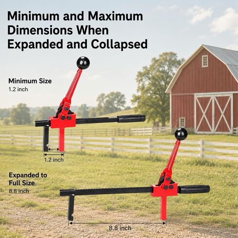 YouTeMei 2 Pcs Fence Stretcher Tool, Ratcheting Wire Fence Tightener, Heavy Duty Fence Tensioner Tool with Ratchet Range, Non-Slip Hook, for Farm, Ranch, Garden & Yard Fence in Kuwait