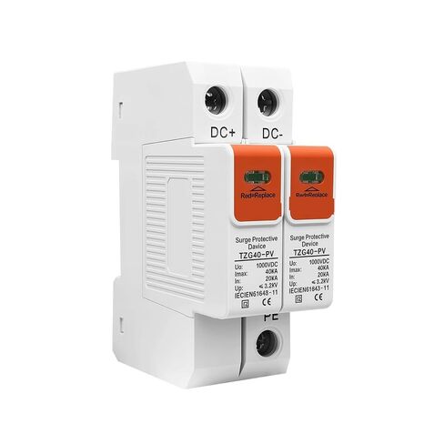 DC 500V 600V 800V 1000V 1200V 1500V 10-20kA 20-40kA House Surge Protector Protective Low-Voltage Arrester Device(3P,1000V DC 10-20kA) in Kuwait