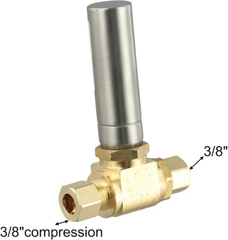 3/8 Inch Water Hammer Arrestor 2 Pack, C46500 Brass Construction, UPC NSF Certified, 250 PSI, 3/8 OD Comp x 3/8 Female Comp, Horizontal Vertical Installation, for Plumbing Pipe Noise Reduction in Saudi Arabia