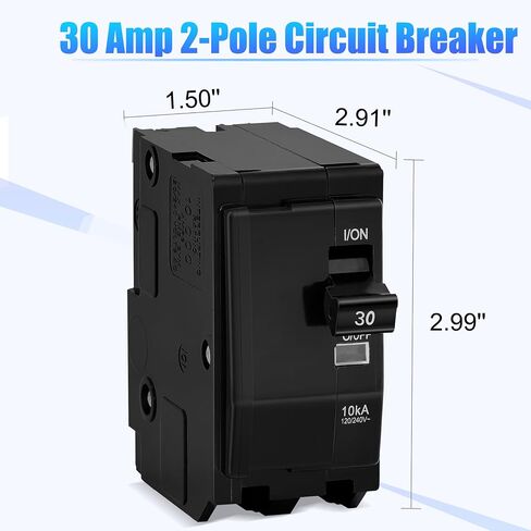 30Amp 2-Pole Circuit Breaker for QO230CP,Compatible with SD QO Load Center, CSED, and NQOD Distribution Panels,120/240 V,10kA in Kuwait