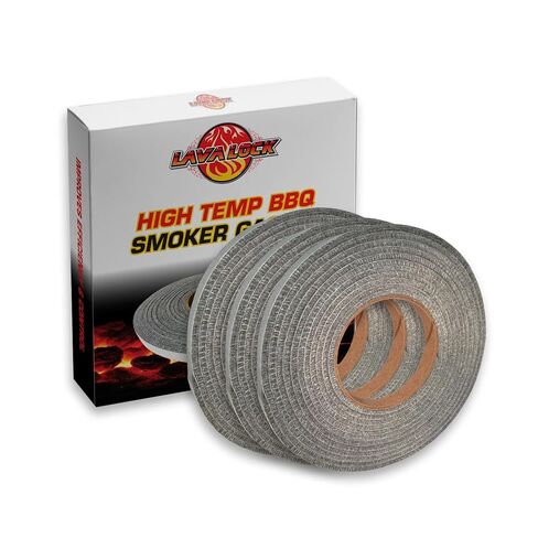 LavaLock 12 Grey High Performance BBQ Gaskets Smoker Seals - Self Stick 1/2 x 1/8 x 15 ft Long Hi -Temp in Kuwait