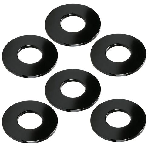4334 1" ID x 2-1/4" OD x 1/8" Neoprene Washer - Universal Weatherproof Rubber Gaskets for Plumbing, Automotive, and Outdoor Equipment - General Hardware Washers, Black (4 PCS) in Kuwait