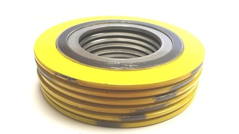 Sterling Seal & Supply SSS 9000IR.500304GR2500X6 Spiral Wound Gasket with 304SS Inner Ring, 1/2" Pipe Size x 2500# Class Flange x 304SS/Flexible Graphite (Pack of 6) in Kuwait