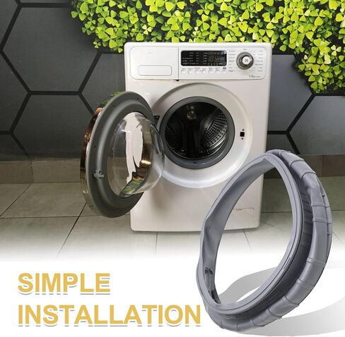 Hoypeyfiy DC64-03788A سدادة حذاء باب الغسالة، استبدال حشية باب الغسالة الأمامية لهاتف Samsung WF45T6000AW/A5 WF45R6300AW/US WF45R6100AW/US WF45B6300AW، استبدل AP6884238 PS12720638 in Kuwait