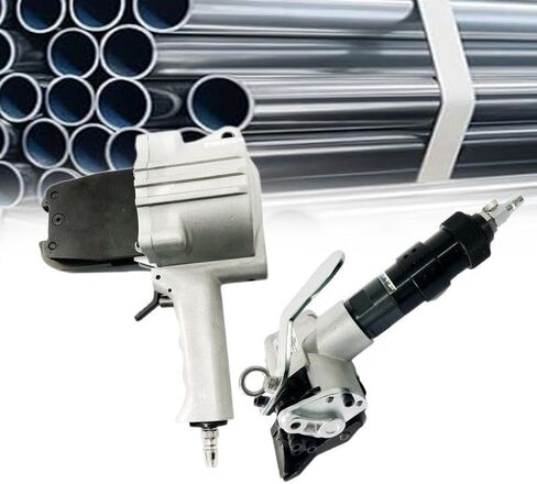 Pneumatic Steel Strapping Tool, Heavy Duty Tensioner and Sealer for Metal Strapping, Split Type Baler, Ideal for Industrial Packaging and Shipping Needs (32mm) in Kuwait