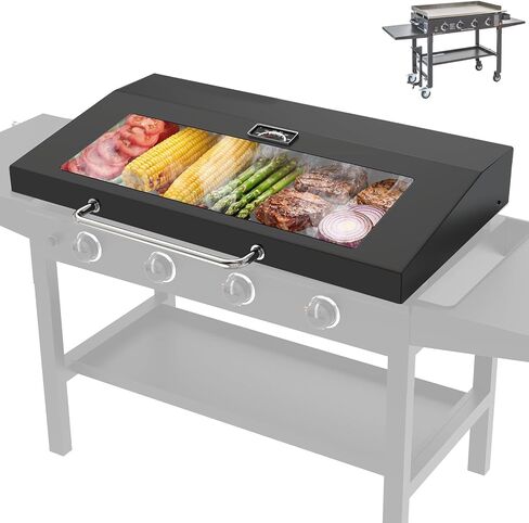 Upgrade Griddle Lid for Blackstone Omnivore 1666 22 Inch Tabletop Griddle(2024 Model),Grill Hard Cover w/Handle & Thermometer for Blackstone Hinged Lid 22" Omnivore Parts 1813 2304 2205 Flattop Cover in Kuwait
