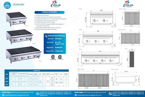 Commercial Broiler NSF 48 ins Heavy Duty Radiant CCCB48 in Kuwait