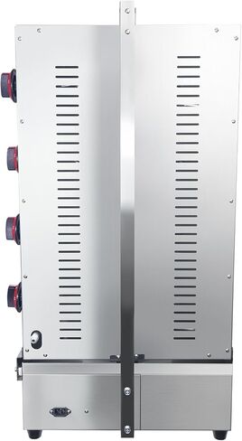 Commercial Shawarma Grill Machine Vertical Rotisserie with 4 Burners Adjustable Distance, Tacos Al Pastor Machine Cooks Up to 165 lbs Meat, Gyro Meat Oven in Kuwait