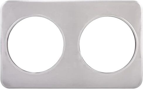 Winco Adaptor Plate, Two 8-3/8-Inch Holes, Stainless Steel in Kuwait
