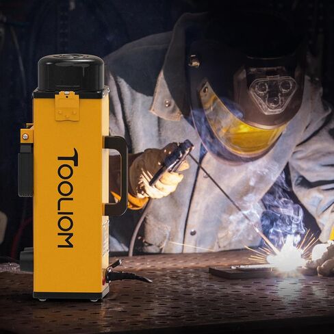 فرن مجفف قضيب اللحام المحمول TOOLIOM 11lb، درجة حرارة قابلة للتعديل 120-390 درجة فهرنهايت، فرن تجفيف كهربائي 110 فولت لقضبان 14 بوصة in Kuwait