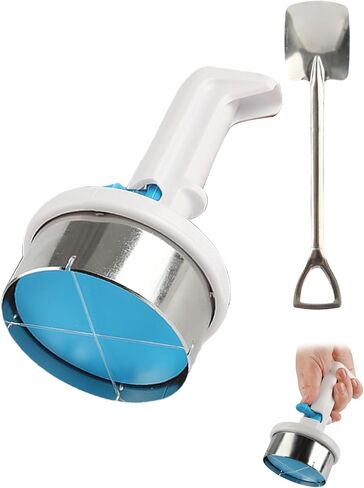 Ice Cream Sandwich Maker Tool, Stainless Steel Ice Cream Sandwich Maker | One-handed Gadget for Ice Cream and Sorbet with Wires, Easy Release Sandwich Cookie Scoops for Kitchen Shop Dessert in Kuwait