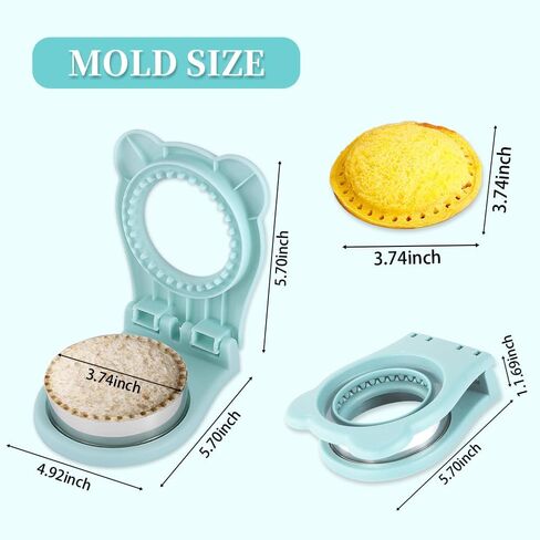 Round Sandwich Cutter and Sealer,Crustless Lunch Maker for kids Sandwich Press uncrustable sandwich maker for Breakfast Lunch in Kuwait