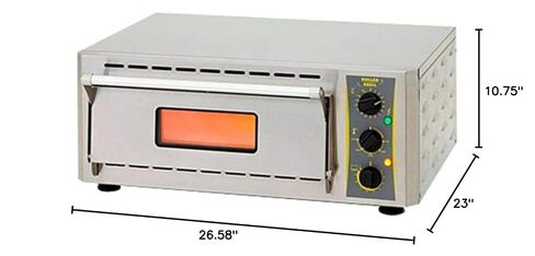 Equipex PZ-430S Sodir 26.5" Sodir Single Deck Countertop Pizza Oven, Stainless Steel, 120V in Kuwait