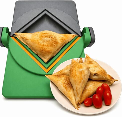 Triangle Pastry Press – Empanada Maker for Spanakopita, Fatayer, Samosa & Dumplings | Food-Safe Plastic & Stainless Steel | 3 Sizes: 3.5", 4.7" & 5.5" (5.5 inches) in Kuwait